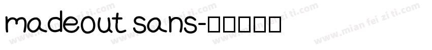 madeout sans字体转换